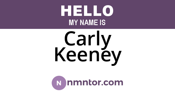 Carly Keeney