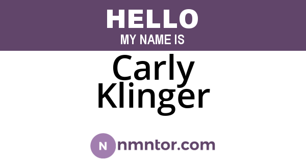 Carly Klinger