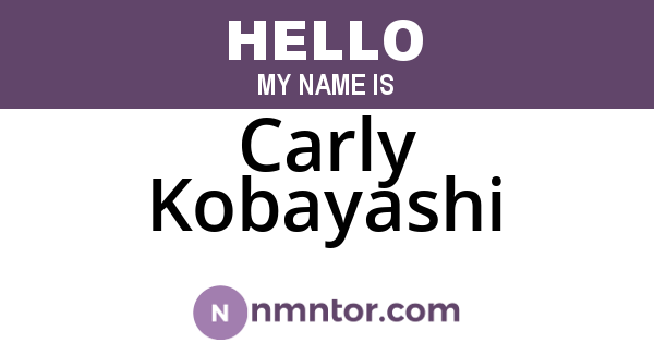 Carly Kobayashi