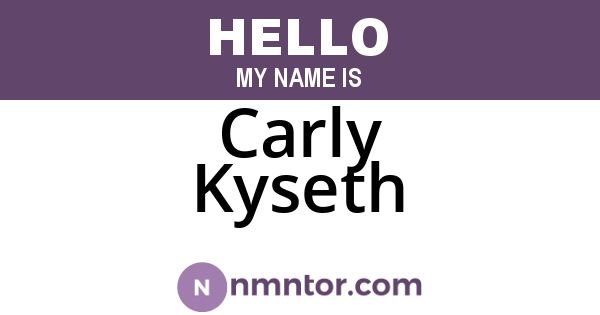 Carly Kyseth