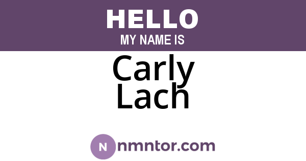 Carly Lach