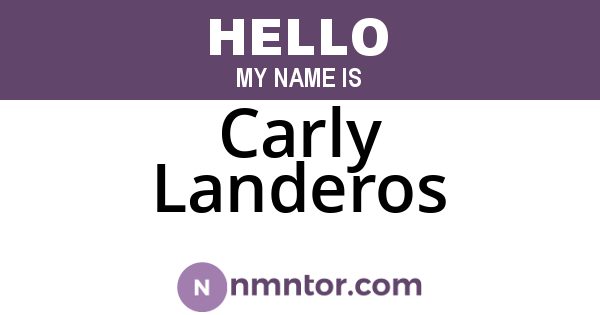 Carly Landeros