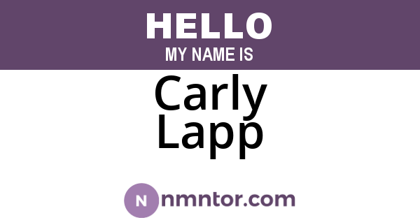 Carly Lapp