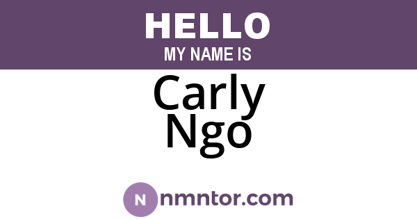 Carly Ngo