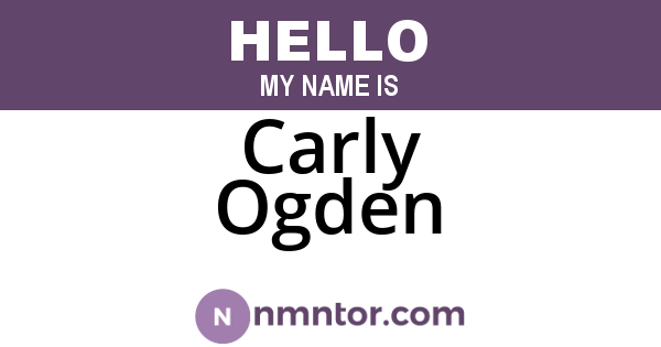Carly Ogden