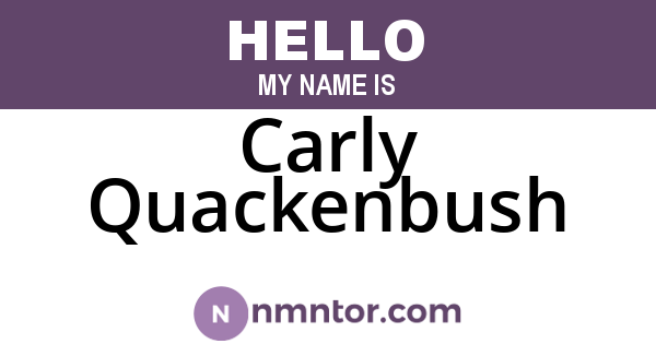 Carly Quackenbush