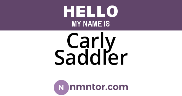 Carly Saddler