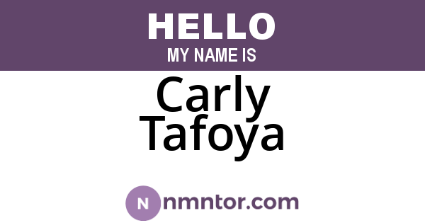 Carly Tafoya
