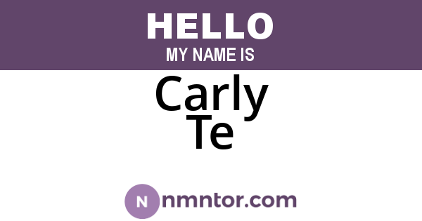 Carly Te