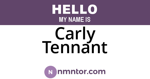 Carly Tennant