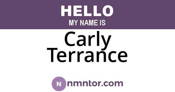 Carly Terrance