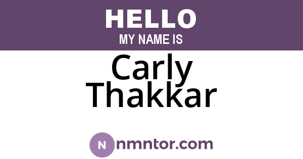 Carly Thakkar