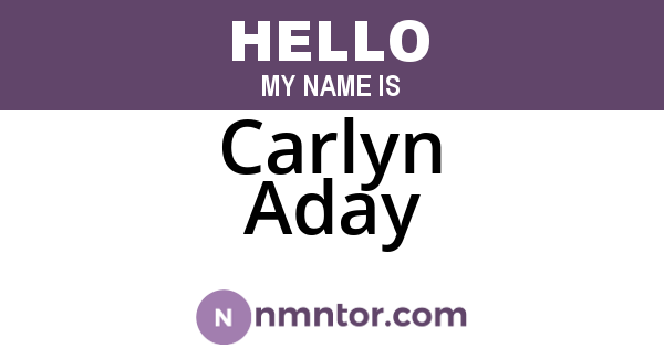 Carlyn Aday