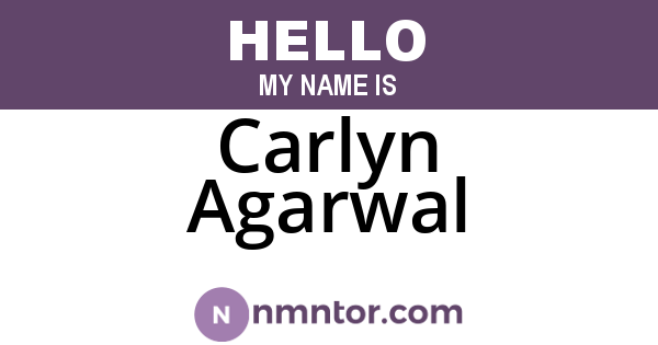 Carlyn Agarwal