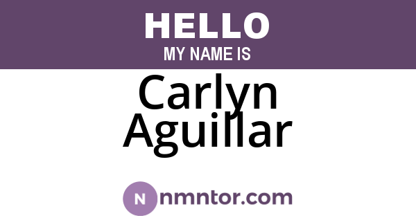Carlyn Aguillar