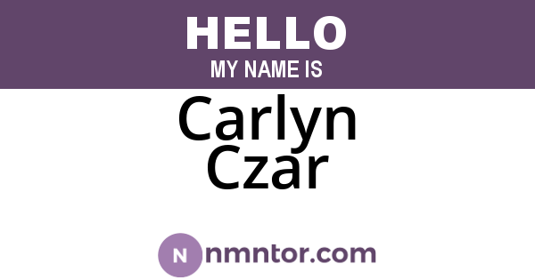 Carlyn Czar