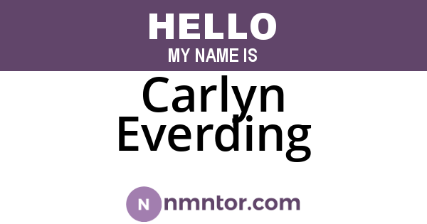 Carlyn Everding