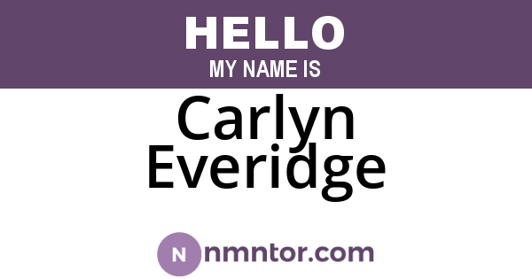 Carlyn Everidge