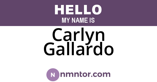 Carlyn Gallardo