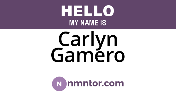 Carlyn Gamero