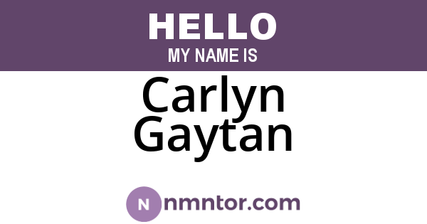 Carlyn Gaytan
