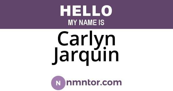 Carlyn Jarquin