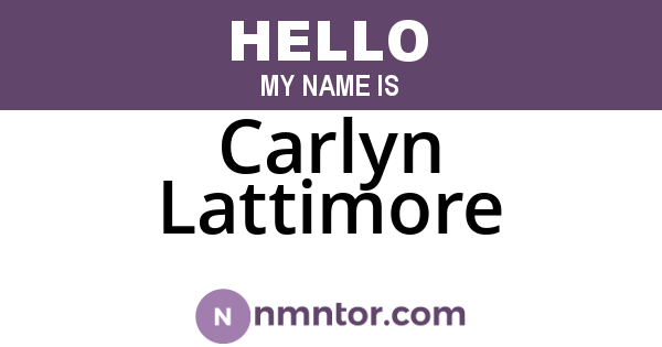 Carlyn Lattimore