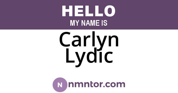 Carlyn Lydic