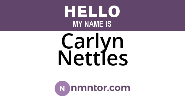 Carlyn Nettles
