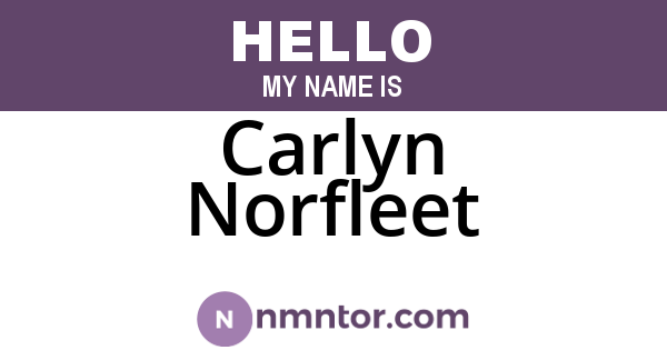 Carlyn Norfleet