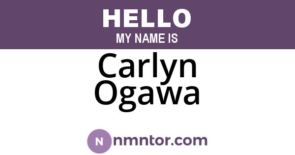 Carlyn Ogawa