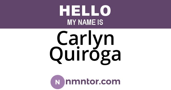 Carlyn Quiroga