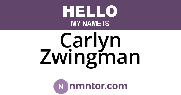 Carlyn Zwingman