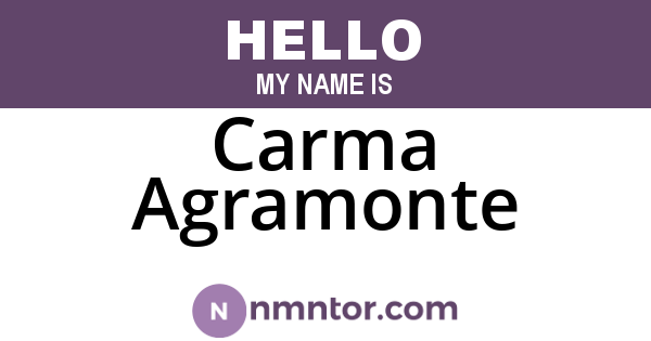 Carma Agramonte