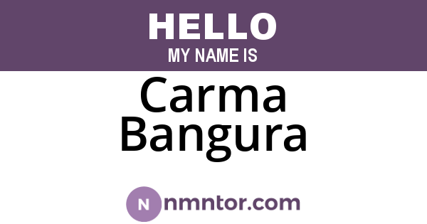 Carma Bangura