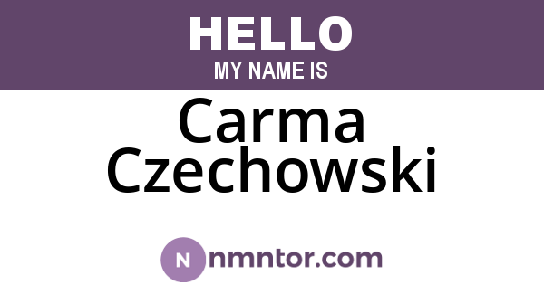 Carma Czechowski