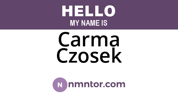 Carma Czosek