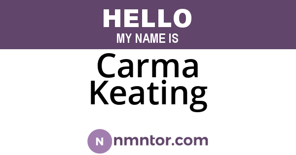 Carma Keating
