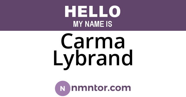Carma Lybrand