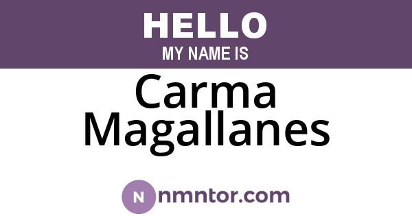 Carma Magallanes