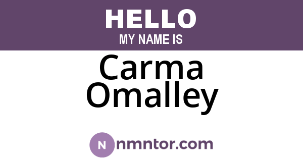 Carma Omalley