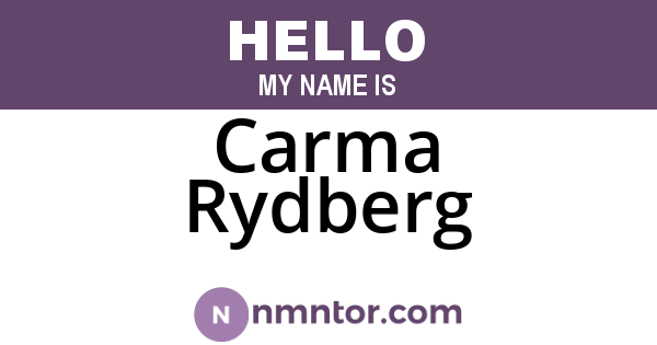 Carma Rydberg