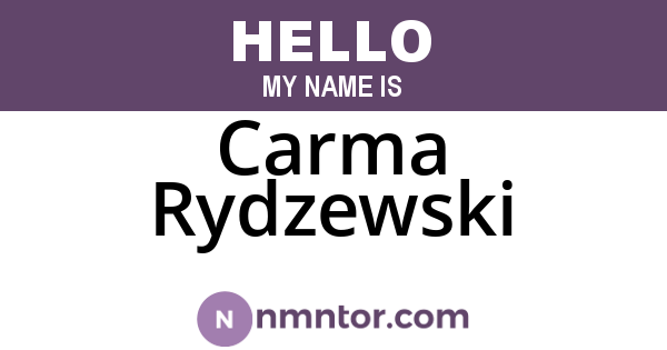 Carma Rydzewski