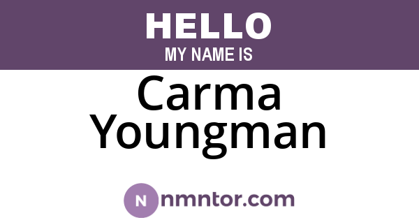 Carma Youngman