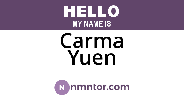 Carma Yuen