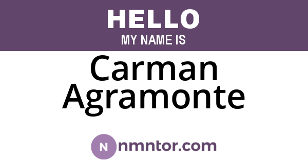 Carman Agramonte