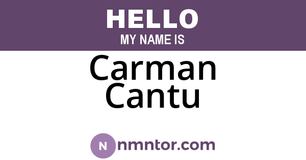 Carman Cantu