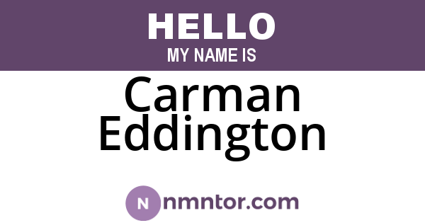 Carman Eddington