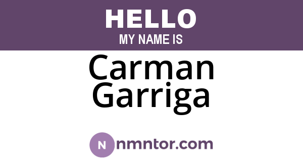 Carman Garriga