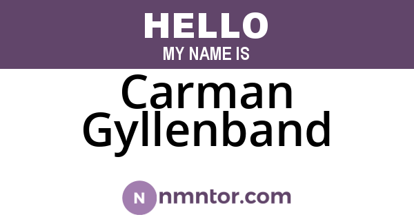 Carman Gyllenband